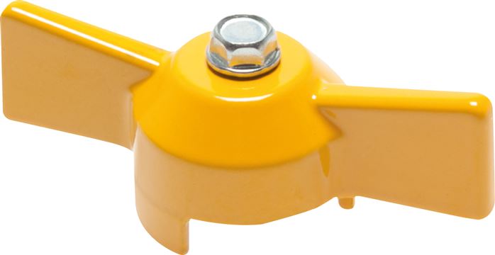 Kombigriff-gelb, Größe 1, Knebel (Aluminium lackiert)