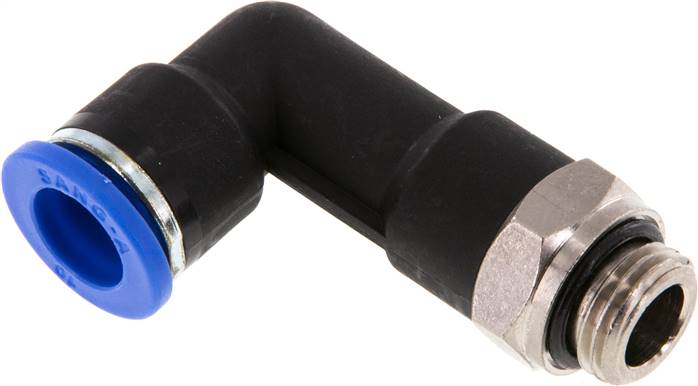 Winkel-Steckanschluss, lang G 1/4"-10mm, IQS-Standard, langer Körper