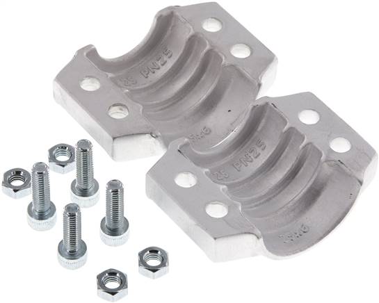 Klemmschalen 36 - 39mm, Aluminium, EN14420-3 (DIN2817)