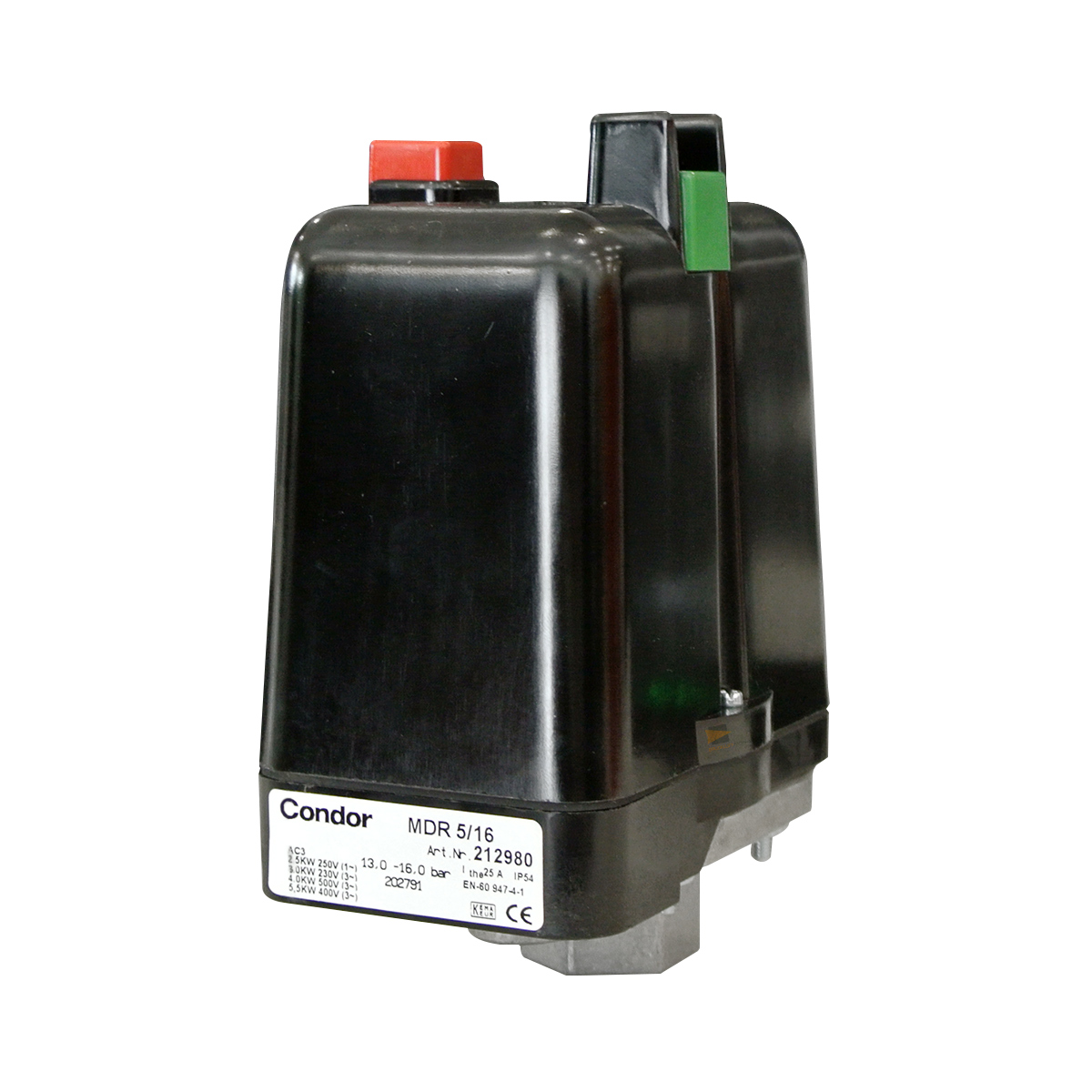 Condor Druckschalter MDR-5/16-K 2,5-16 bar G 1/2" 212980