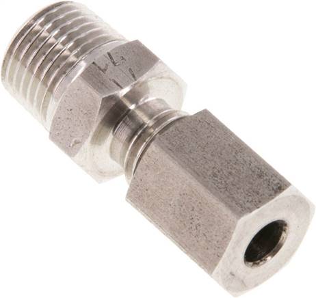 Gerade Schneidringverschr. R 1/8"-4 LL (M8x1), 1.4571