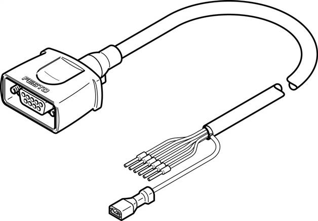 FESTO NEBM-S1G9-E-10-Q5-LE6 (1450372) Motorleitung
