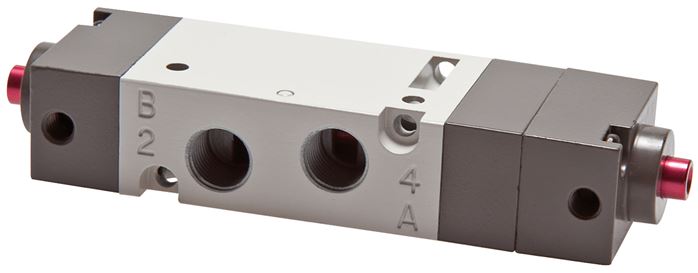 5/3-Wege Pneumatikventil, G 1/8" (Pilot M5), Mittelstellung belüftet