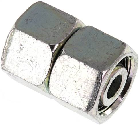 Gerader Verbinder 16 S-16 S, Stahl verzinkt, mit Dichtkegel und O-Ring