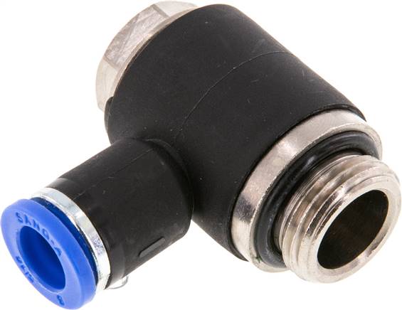 Winkel-Steckanschluss G 3/8"-8mm, IQS-Standard, während der Montage positionierbar