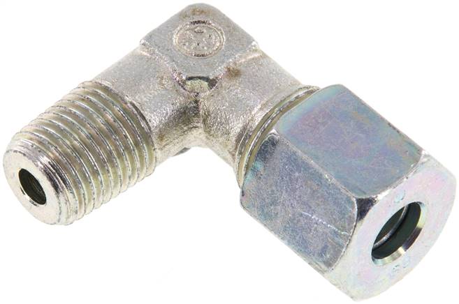 Winkel-Schneidringverschraub. R 1/4"-8 S (M16x1,5), Stahl verzinkt
