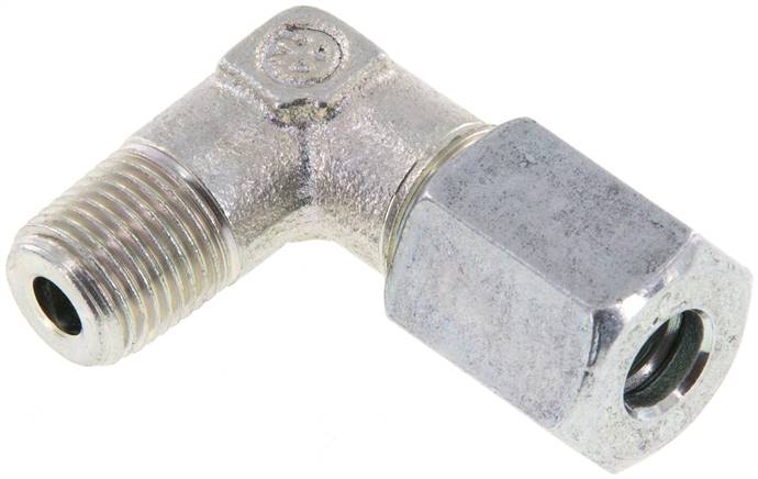 Winkel-Schneidringverschraub. R 1/8"-6 L (M12x1,5), Stahl verzinkt
