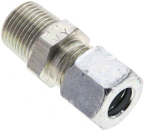 Gerade Schneidringverschr. NPT 3/8"-10 L (M16x1,5), Stahl verzinkt