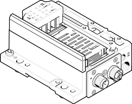 FESTO VMPA-ASI-EPL-G-8E8A-Z (546993) Elektrik-Anschaltung