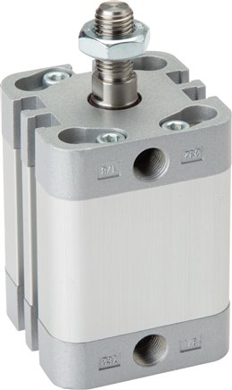 ISO 21287-Zylinder, doppeltw., Kolben 25mm, Hub 25mm, Kolbenstange AG
