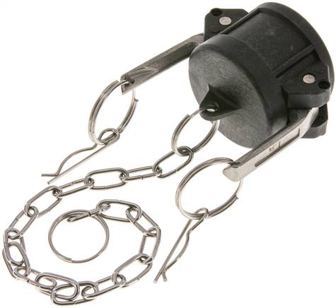 Fittingteile - Kamlock Verschlusskappen für Schnellkupplungsstecker Typ DC (Werkstoff: Aluminium - Baugröße: 3/4 Fittingteile - Kamlock Verschlusskappen für Schnellkupplungsstecker Typ DC (Werkstoff: Aluminium - Baugröße: 3/4
