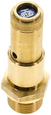 TÜV-Sicherheitsventil G 3/4" (DN10), 2,90 bar, Messing