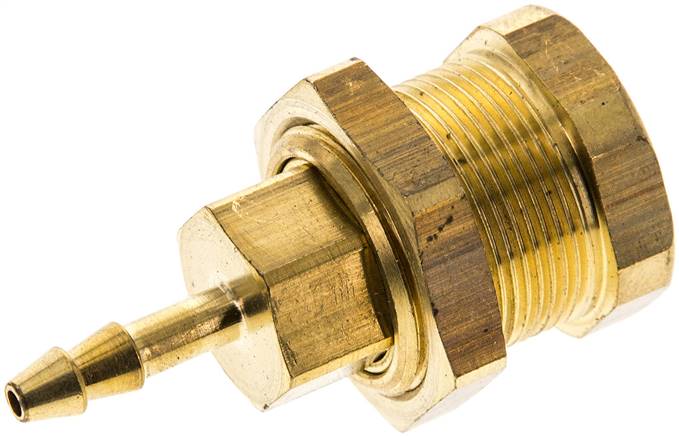 Abreiß-Schnellkupplung (NW5) 4mm Schlauch, Messing