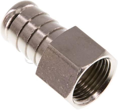 Aufschraub-Schlauchtülle G 3/8"-13 (1/2")mm, Messing vernickelt