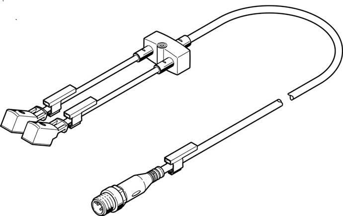 FESTO NEDY-L2R1-V1-Z4W2Z-U-0.3L-M12G4-2.5R (8035787) Verteiler