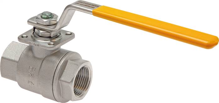 Edelstahl-Kugelhahn, DVGW, Rp 2", -0,9 bis 40bar