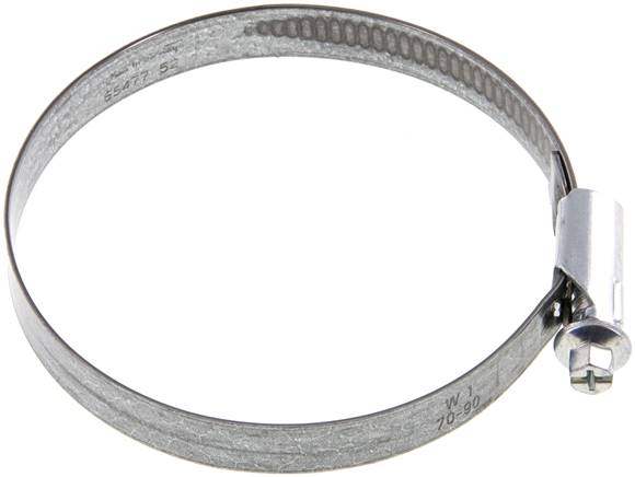 12mm Schlauchschelle 70 - 90mm, Stahl verzinkt (W1) (NORMA)
