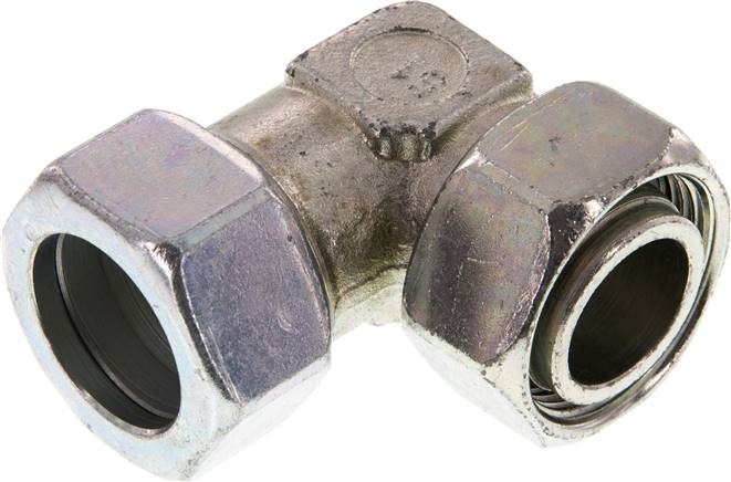 Einstellb. Winkel-Schneidringverschr. 28 L (M36x2), Stahl verzinkt