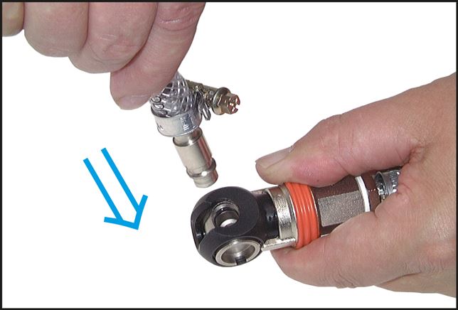 Schwenk-Sicherheits-Schnellkupplung (NW7,2) G 1/4"(IG)