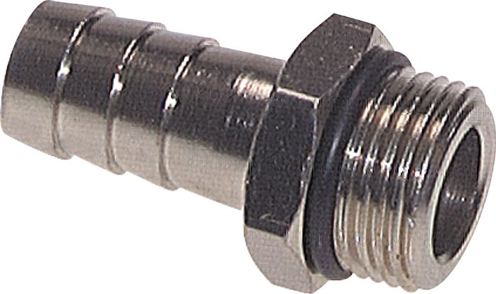 Gewindetülle mit O-Ring G 3/8"-13 (1/2")mm, Messing vernickelt