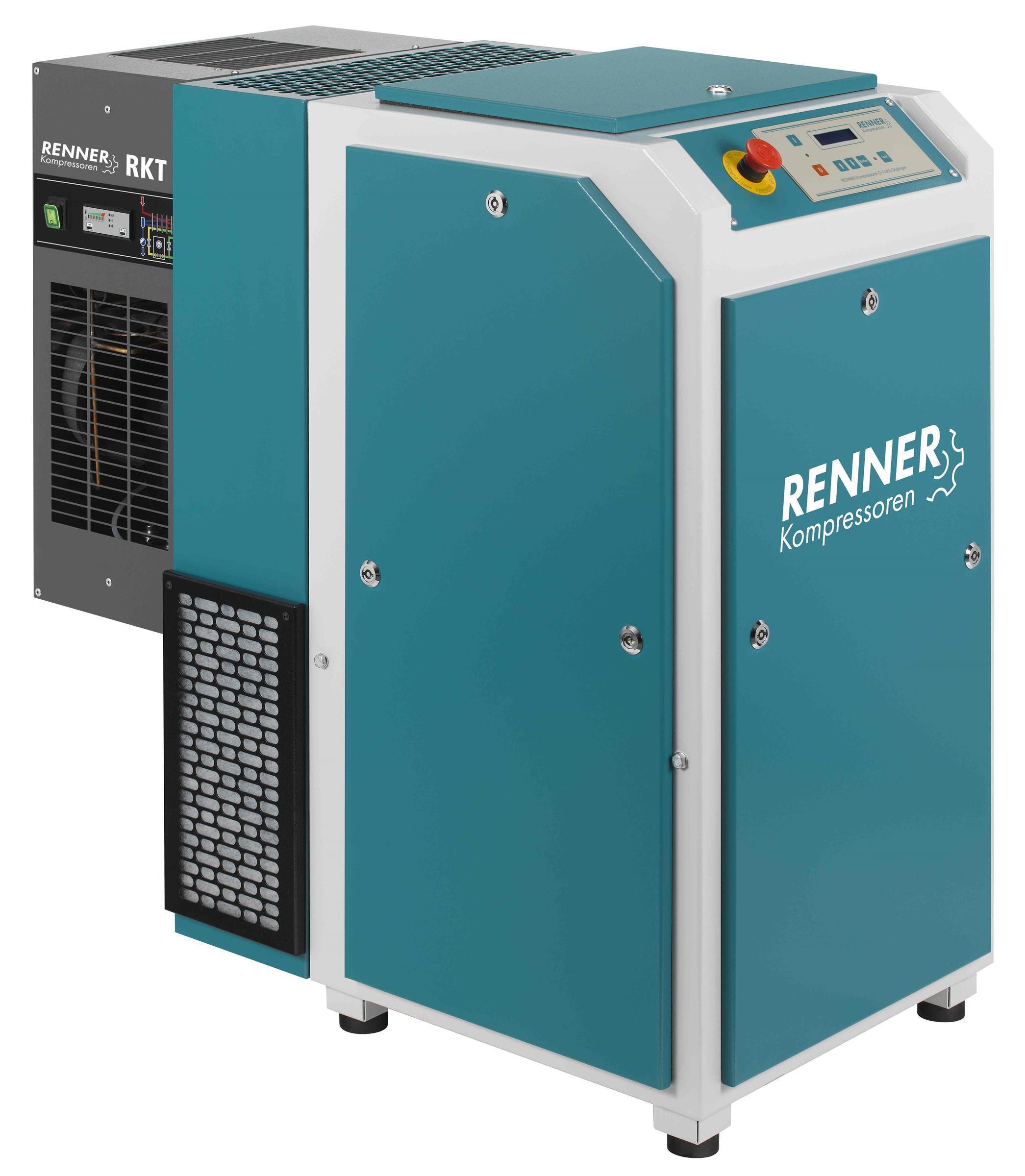 RENNER-Kompressor Modell RSKF-PRO 18,5 mit Kältetrockner - frequenzgeregelt Schraubenkompressor