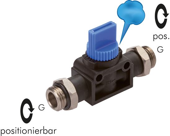 3/2-Wege-Absperrventil G 1/8", IQS-Standard