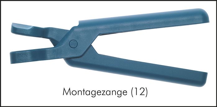 Gelenkschlauch, 1/4", Montagezange für Gelenkschlauch 1/4"