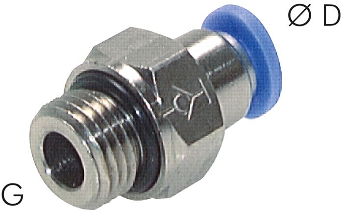 Steckanschluss, selbstabsperrend G 1/4"-6mm, IQS-Standard
