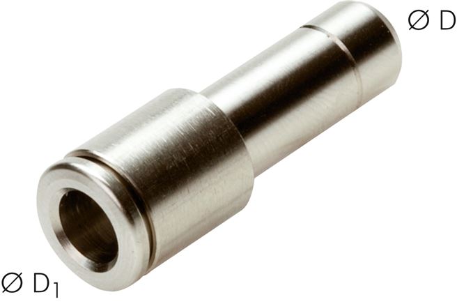 Reduzierung 6mm Stecknippel x 4mm Schlauch, IQS-MSV (Hochtemperatur), Dichtung FKM