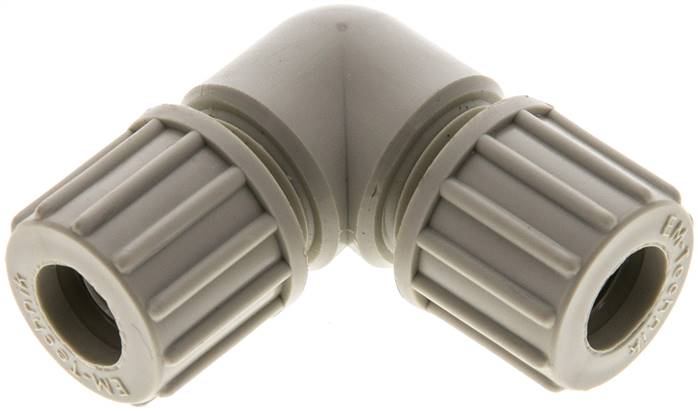Winkel-Verschraubung 10x8mm, Polypropylen