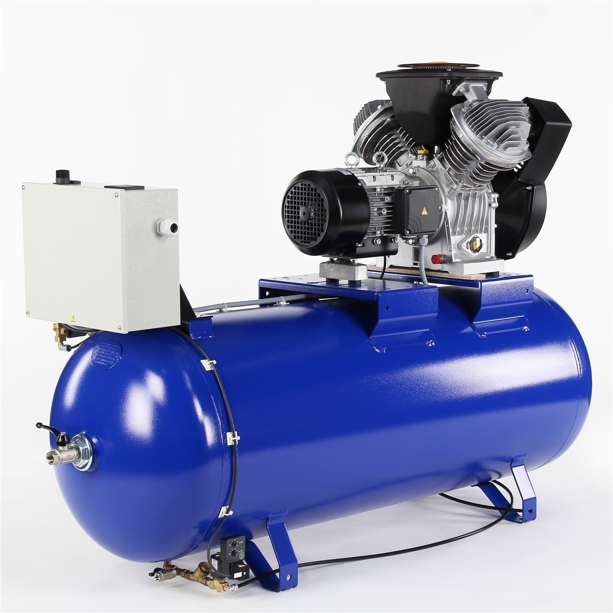 AGRE Industrie-Kolbenkompressor Typ ALG MEK-O-7.5 10 270 YD D auf Behälter, 4116002291