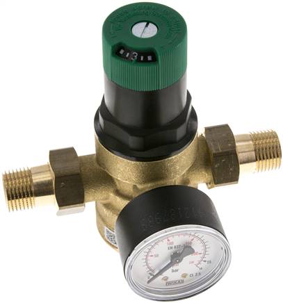 Druckminderer für Trinkwasser R 1/2", 1,5 - 6 bar, DVGW, PE 25bar