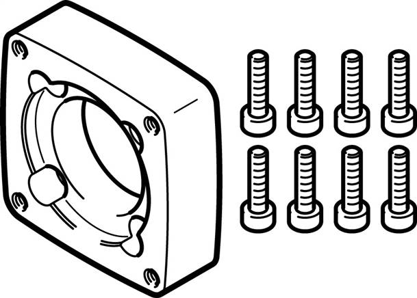 FESTO EAMF-A-28B-40P (1976704) Motorflansch