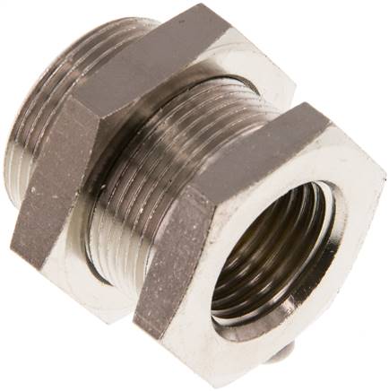 Schottverschraubung G 1/2"-M 28x1,5, Messing vernickelt