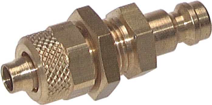 Schott-Kupplungsstecker (NW5) 8x6mm Schlauch, Messing