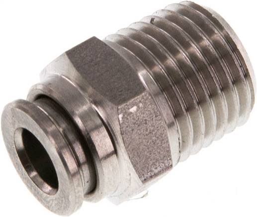 Gerader Steckanschluss R 1/4"-6mm, IQS-Edelstahl