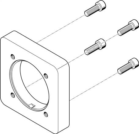 FESTO EAMF-A-95A-140A (558023) Motorflansch