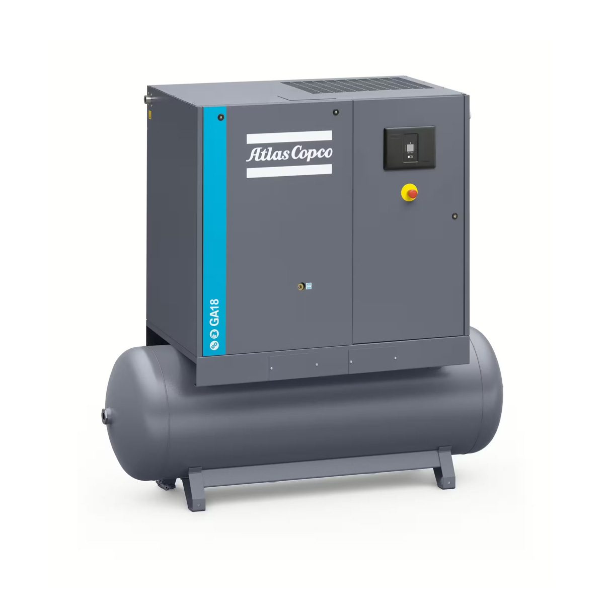 Atlas Copco Schraubenkompressor GA 18 - 10 bar Pack TM inkl. Behälter 500 L