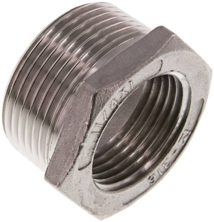 Reduziernippel R 1-1/4"(AG)-Rp 1"(IG), 1.4408