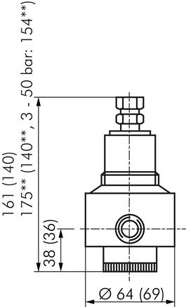 Druckregler, 1.4404, G 1/4", 2 - 30bar (Standard)