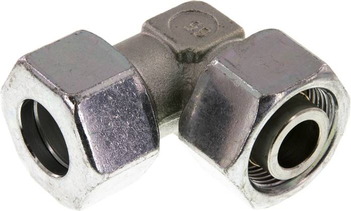 Einstellb. Winkel-Schneidringverschr. 25 S (M36x2), Stahl verzinkt