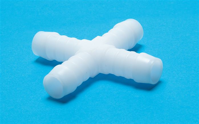 Kreuz-Schlauchverbinder 4mm, POM