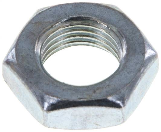 Sechskant-Gegenmutter M 12x1,25, Stahl verzinkt