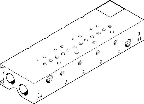 FESTO MHA1-PR6-3-M3-PI-PCB (197249) Batterieblock