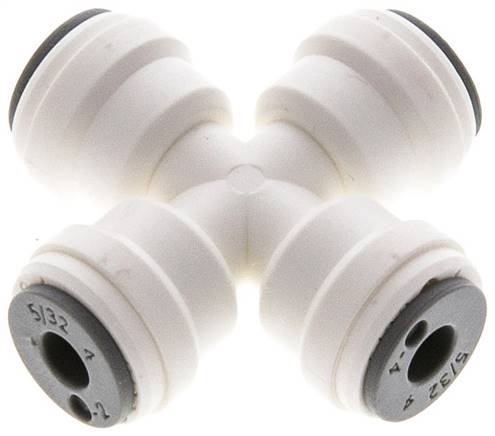 Kreuz-Steckanschluss 5/32" (3,97 mm), IQS-LE (EPDM-Dichtung)