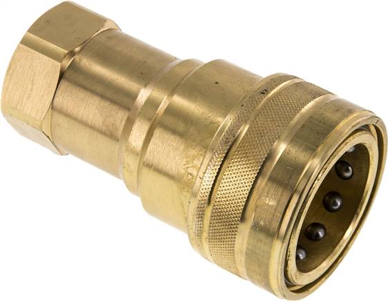 Hydraulikkupplung ISO 7241-1B, Muffe, G 1"(IG),Messing