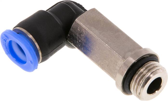 Winkel-Steckanschluss, lang G 1/8"-6mm, IQS-Mini