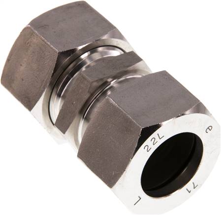 Gerade Schneidringverschraubung 22 L (M30x2), 1.4571