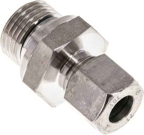 Gerade Schneidringverschr. G 1/2"-10 L (M16x1,5), 1.4571, Dichtung FKM