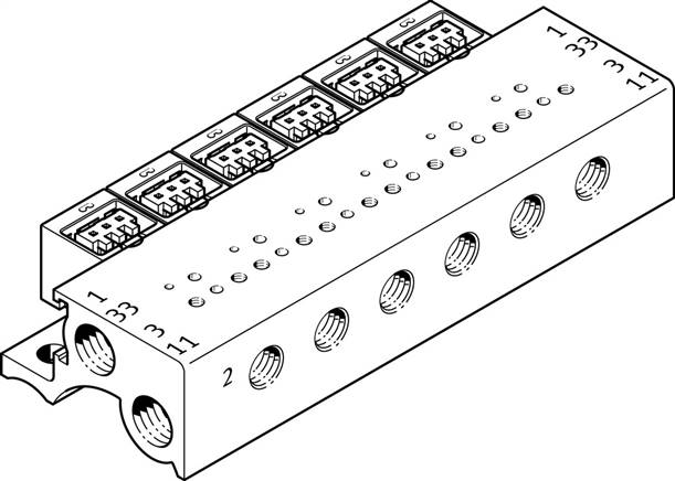 FESTO MHA1-PR8-3-M3-PI (197225) Batterieblock